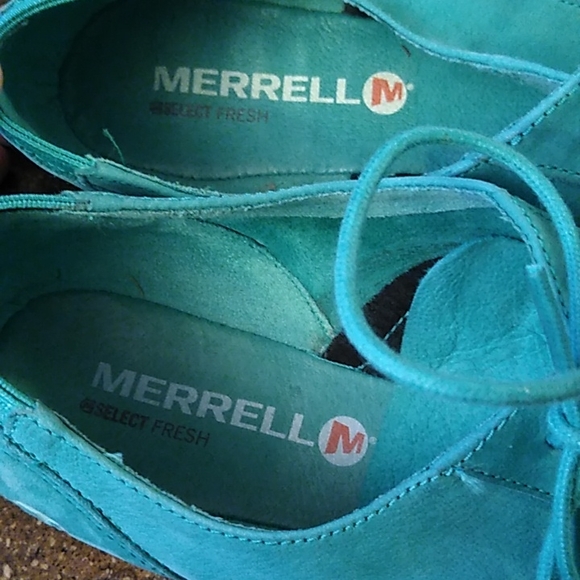 Merrill mimix maze perforated walking shoe Oxford green - Picture 2 of 8